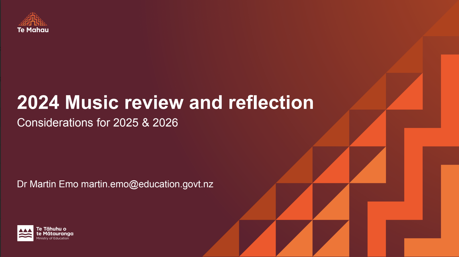 NCEA Music – 2024 Music Review and Reflection